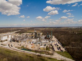 The Nova Chemicals St. Clair River site at Corunna is shutting down for a scheduled maintenance turnaround estimated to be completed by the end of October. The site, shown here, is one of three manufacturing sites Nova Chemicals operates in St. Clair Township. (Handout/Sarnia Observer/Postmedia Network)