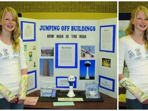 Ingersoll resident Kaitlyn Homan became a meme after someone changed the heading of her science project.