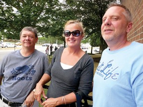 Former Siemens Canada employees Gary Moore, Mary Bueckert and Randy Holman attended a job fair organized by Siemens last Thursday morning at the Tillsonburg Community Centre. The job fair was opened to the general public in the afternoon. (Chris Abbott/Tillsonburg News)