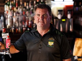 Edmonton Grey Cup Committee chairman Gerry Harasci poses for a photo at Kelly's Pub in Edmonton on Wednesday, Aug. 2, 2017. Harasci is organizing the Spirit of Edmonton events to be held during the 2017 Grey Cup.