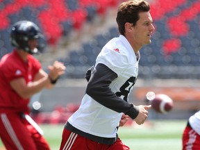 Greg Ellingson of the Ottawa Redblacks during practice at TD Place in Ottawa on Aug. 8, 2017. (Jean Levac/Postmedia)