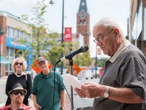 Taylor Bertelink/The Intelligencer
Bruce Bishop, the third generation owner of Bishop Seeds Ltd, which served Belleville for 100 years, recalls memories of his experience during the Great Belleville Flood during 1936.