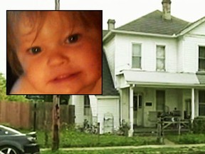 Little Arez Marie Isabella Schrodi was taken from this home in Dayton. (GoFundMe, WHIO TV)