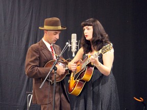 Photo by Jesse Cole Reporter/Examiner
Bluegrass duo Kayla and Matt Hotte performed for a packed room at the Bluegrass festival’s Spruce Grove Room inside stage. Thousands of music fans came out for the newly expanded festival which featured two new stages and a plethora of new festival activities.