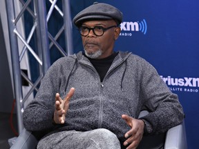Samuel L. Jackson speaks during SiriusXM's 'Town Hall' with the cast of 'Kong: Skull Island'; town hall to air on SiriusXM's Entertainment Weekly Radio on March 6, 2017 in New York City. (Photo by Cindy Ord/Getty Images for SiriusXM)