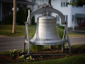 A 2,000 pound bell was stolen from the town of Saint-Raymond last weekend. (Ville de Saint-Raymond)