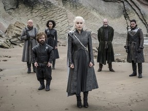 This image released by HBO shows a scene from an episode of "Game of Thrones," which aired Sunday, Aug. 6, 2017. The series continued its ratings reign with a best-yet audience of 10.2 million. (HBO via AP)