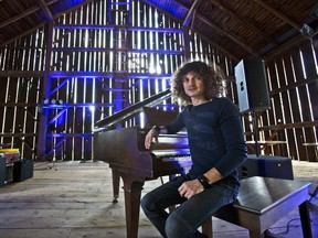 Musician Brent Jones welcomes ?some of my closest musical friends? to the recently refurbished barn at his family farm in Dorchester for the Back To The Garden Roots Music Festival. (Derek Ruttan/The London Free Press)