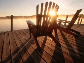 adarontack chair on dock