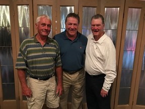 67’s legends (from left) Gary Doyle, Denis Potvin and Brian Kilrea.