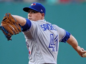 Should Blue Jays pitcher Aaron Sanchez get back to action, he might find himself as a member of the bullpen. (CHARLES KRUPA/AP files)