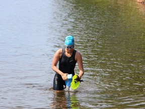 Rachel Askett from Seaforth participated in a gruelling race known as the SwimRun Challenge. The course in Sudbury Ont. consisted roughly 20 km of trail running and swimming. (Submitted photo)