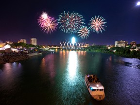 Potash Corp Fireworks Festival in Saskatoon. (Courtesy Sasktoon Tourism)