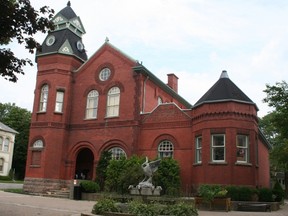 In 2015, all 12 of the Huron County library branches received accreditation status from the Ontario Public Library Guidelines Monitoring and Accreditation Council, except for the Clinton Branch (pictured). The reasons for this related mainly to accessibility issues.