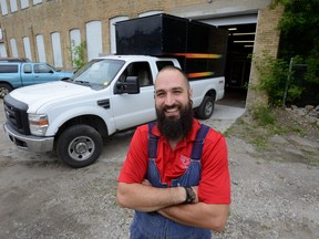 Justin Bardawill, owner of Alchemy Junk, says his firm sorts through junk, minimizing waste going to landfill. (MORRIS LAMONT, The London Free Press)