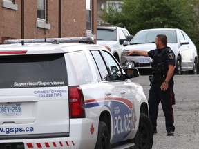 Greater Sudbury Police are searching for a male suspect following a break-in on Cartier Avenue around 6 a.m. Tuesday morning. John Lappa/Sudbury Star