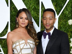 Chrissy Teigen and John Legend attend the 2017 Tony Awards at Radio City Music Hall on June 11, 2017 in New York City. (Photo by Dimitrios Kambouris/Getty Images for Tony Awards Productions)