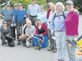 This dedicated group from the Thames Valley Trail Association was out again last weekend attacking buckthorn in London?s Kilally Meadows Environmentally Significant Area. (PAUL NICHOLSON/SPECIAL TO POSTMEDIA NEWS)