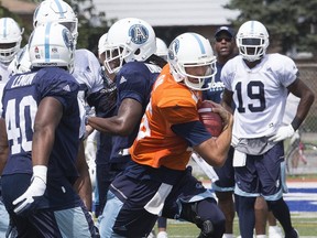 Toronto Argonauts quarterback Ricky Ray during practice in Toronto on Aug. 15, 2017. (Stan Behal/Toronto Sun/Postmedia Network)