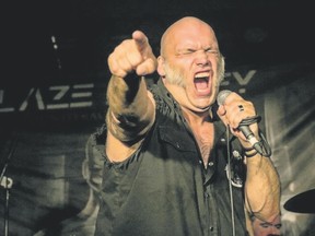 Former Iron Maiden singer Blaze Bayley plays the Eastside Bar and Grill Sunday. (Special to Postmedia News)