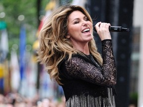 Shania Twain performs on NBC's Today show at Rockefeller Plaza in New York on June 16, 2017. Shania Twain has announced plans for a 2018 tour. The Canadian country-pop music superstar will first stop in Tacoma, WA., on May 3 and will perform through the rest of the summer. The tour ends Aug. 4 in Las Vegas. (THE CANADIAN PRESS/AP, Invision - Charles Sykes)