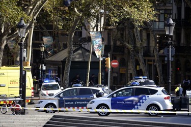 Van jumps sidewalk in Barcelona_8