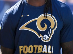 Newly-acquired Los Angeles Rams wide receiver Sammy Watkins looks on before a pre-season NFL game against the Dallas Cowboys on Aug. 12, 2017. (AP Photo/Mark J. Terrill)