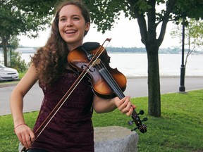 Fiddler Jessica Wedden in Kingston, Ont. on Friday August 11, 2017. The 15-year-old will be heading to the Canadian National Exhibition (CNE) to compete in the Rising Star competition on August 27. Steph Crosier/Kingston Whig-Standard/Postmedia Network