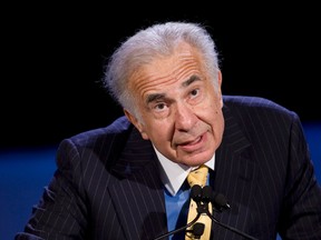 In this Oct. 11, 2007 file photo, private equity investor Carl Icahn speaks at the World Business Forum in New York. Icahn is often thought of as the father of activist investing. (AP Photo/Mark Lennihan, file)