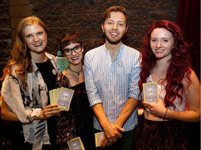 Leila Raye Crofton, left, Ashleigh Hicks, Franco Correa and Erin Pettifor of Tempting. (Codie McLachlan)