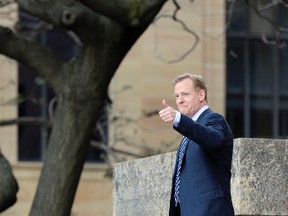 NFL Commissioner Roger Goodell arrives for the first round of the 2017 NFL football draft, Thursday, April 27, 2017, in Philadelphia. (AP Photo/Julio Cortez)
