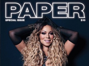 Mariah Carey on the cover of Paper Magazine's Las Vegas Edition.