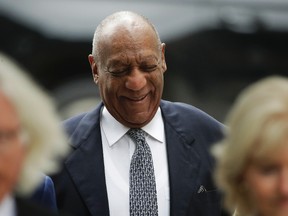 Bill Cosby arrives at a pretrial hearing in his sexual assault case at the Montgomery County Courthouse in Norristown, Pa., Tuesday, Aug. 22, 2017. (AP Photo/Matt Rourke)