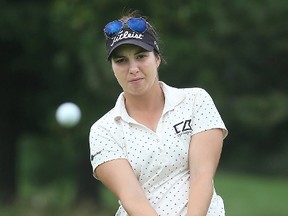 Brittany Marchand playing at the Canadian Pacific Women's Open practice round at the Ottawa Hunt and Golf Club on Aug. 22, 2017. (Tony Caldwell/Postmedia)