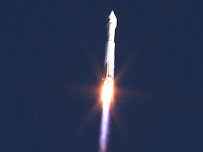 This NASA handout photo obtained Aug. 18, 2017 shows a United Launch Alliance Atlas V rocket lifting off from Cape Canaveral Air Force Station in Florida. (NASA/Handout/Getty Images)