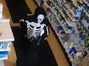 Sarnia police have released a photo of a suspect from a robbery Tuesday at the Northgate Pharmacy. Cash and the dangerous painkiller fentanyl were taken.