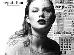 This cover image released by Big Machine shows art for her upcoming album, "reputation," expected Nov. 10. (Big Machine via AP)