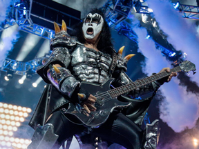 Gene Simmons of KISS performing at the Canadian Tire Centre in Ottawa. July 25,2013. (Errol McGihon, Postmedia)