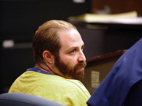 In this Aug. 1, 2017, file photo, Aramazd Andressian Sr., appears in Los Angeles County Superior Court in Alhambra, Calif., to change his plea to guilty in the killing of Aramazd Andressian Jr., his 5-year-old son. Andressian, who admitted killing his son amid a contentious custody battle is scheduled to be sentenced Wednesday, Aug. 23, facing a maximum term of 25 years to life in prison. Andressian's attorney said his client pleaded guilty partly to avoid the possibility of prosecutors adding a charge that could result in the death penalty. (Al Seib/Los Angeles Times via AP, Pool, File)