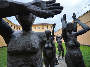 A sculpture called “The Cortege of the Sacrificial Victims” by artist Aurel Vlad, to commemorate victims of the communist repression in Romania is pictured at a memorial on July 13, 2013. (Getty Images)