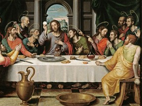 "The Last Supper," oil painting by Juan de Juanes, circa 1562. (Wikimedia Commons/HO)