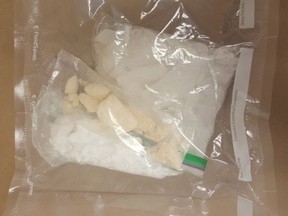 London police seized nearly $55,000 of illegal drugs, including crack and crystal methamphetamine, in a series of raids on Wednesday. (Police supplied photo)