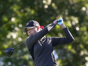 Grace St-Germain of Orleans during the Canadian Pacific Women's Open Championship's opening round at the Ottawa Hunt and Golf Club on Aug. 24, 2017. (Tony Caldwell/Postmedia)