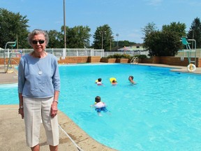 Philanthropist Norma Cox stands in front of the pool at Sarnia's Cox Youth Centre. The facility has served thousands of children over its 11 years of existence.
CARL HNATYSHYN/SARNIA THIS WEEK