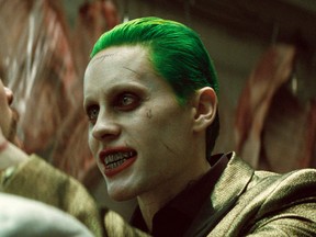 This image released by Warner Bros. Pictures shows Jared Leto in a scene from “Suicide Squad.” (Warner Bros. Pictures via AP)