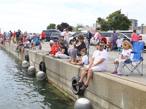 Children take part in the 2014 kids perch derby at Portsmouth Olympic Harbour. (Whig-Standard file photo)