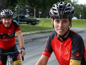 Michael Kelly and Lisa Allen will be two of the riders participating in this year's National Kids Cancer Ride next month. Tim Miller/Belleville Intelligencer/Postmedia Network