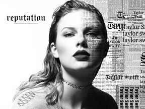 This cover image released by Big Machine shows art for her upcoming album, "reputation," expected Nov. 10. (Big Machine via AP)