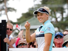 Brooke Henderson takes part in the LPGA event at the Ottawa Hunt and Golf Club in Ottawa on Sunday, June 27, 2017. (Patrick Doyle)