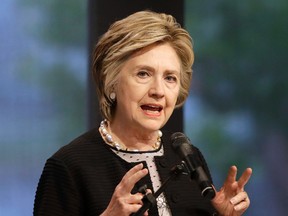 Hillary Clinton speaks in Baltimore on June 5, 2017. (AP Photo/Patrick Semansky)